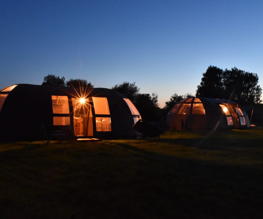 Puur Terschelling camping bij nacht