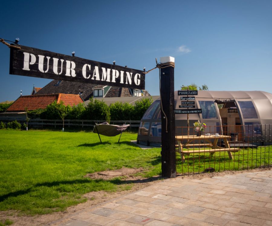 Puur Terschelling ingang camping