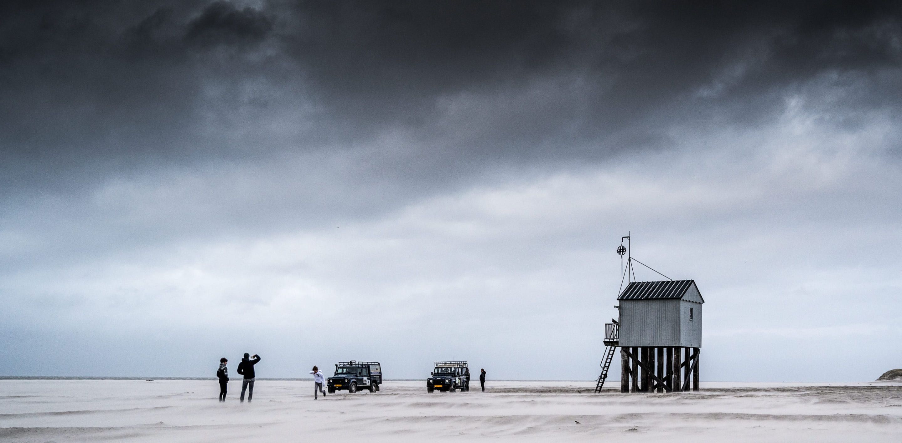Puur Terschelling 4x4 Landrover vloedlijn
